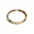 Multi-Gemstone and Wood Accent Bracelet