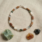 Multi-Gemstone and Wood Accent Bracelet