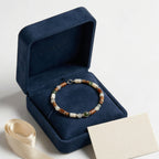 Multi-Gemstone and Wood Accent Bracelet